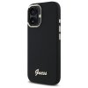 Guess GUHCP16MSMBSLK iPhone 16 Plus 6.7 czarny/black hardcase Silicone Script Metal Logo & Frame